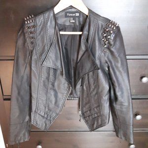 Forever 21 Black Faux Leather Jacket